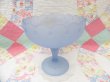 画像3: Large Compote Frosted Glass Blue (3)