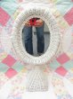 画像2: Wicker Stand Mirror White (2)