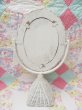 画像3: Wicker Stand Mirror White (3)