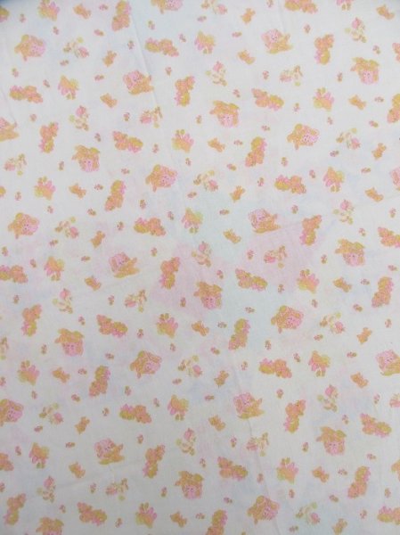 画像1: Baby Flannel Animal Pink×Orange (1)