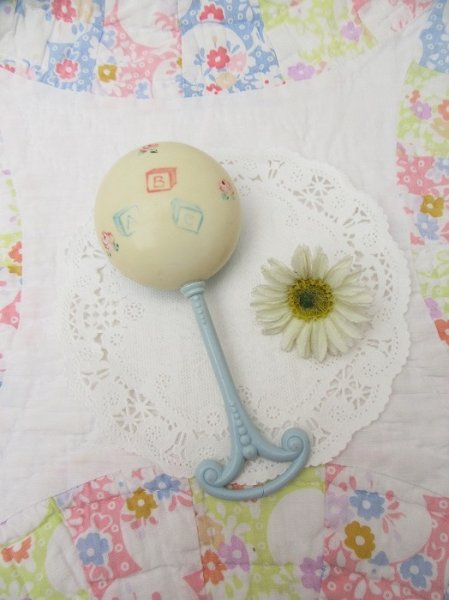 画像1: Ball Rattle Blue×White (1)