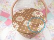 画像7: Dot&Flower Sewing Box Brown×Pink (7)