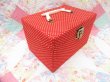 画像4: Polkadots Sewing Box Red (4)