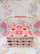 画像2: Apple&Gingham Sewing Box (2)