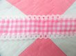 画像5: Pink Gingham Lace Trim (5)