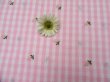 画像3: Flower Embroider Gingham Pink (3)