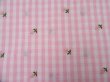 画像6: Flower Embroider Gingham Pink (6)