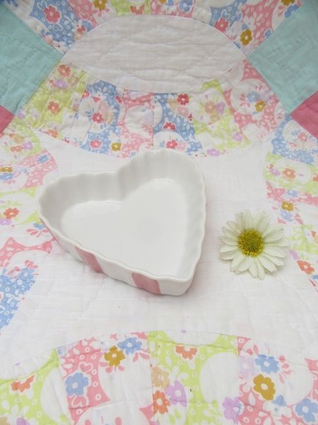 画像1: Heart Dish Pink×White (1)