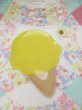 画像1: Melamine Ice Cream Plate Yellow (1)