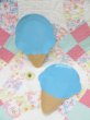 画像1: Melamine Ice Cream Plate Blue (1)