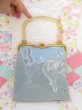 画像3: Silk Flower Handbag Blue (3)