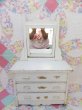 画像2: Wooden Doll Dresser White (2)