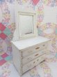 画像4: Wooden Doll Dresser White (4)