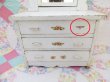 画像8: Wooden Doll Dresser White (8)