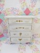 画像2: Wooden Doll Chest White (2)