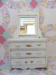 画像1: Wooden Doll Dresser White (1)