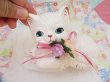 画像7: Bow Flower Kitten Figurine (7)