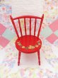 画像2: Wooden Doll Chair Red A (2)