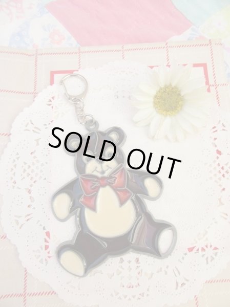 画像1: Stained glass Bear keychain (1)