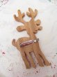 画像3: Wooden Reindeer Brooch (3)