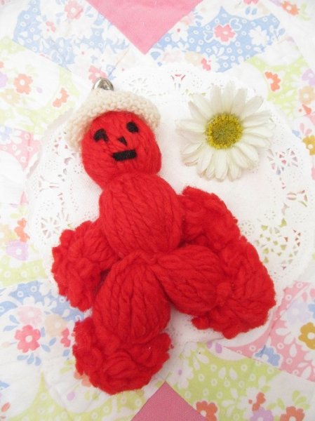 画像1: Red Yarn Boy Doll (1)