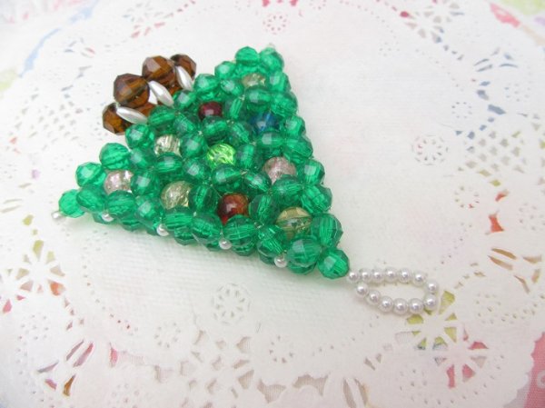 画像4: Beaded Tree Ornament Green (4)