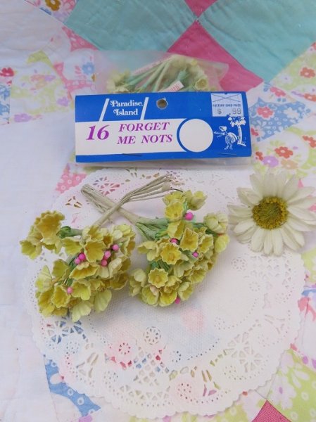 画像1: Millinery Flower Yellow (1)