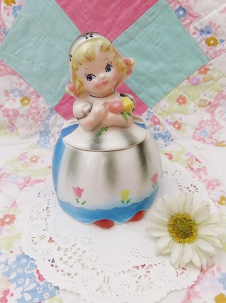 画像1: Lefton Dutch Girl Suger Pot (1)