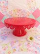 画像1: Metal Cake Stand Lace Red (1)