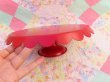 画像7: Metal Cake Stand Scallop Red (7)