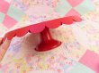 画像6: Metal Cake Stand Scallop Red (6)