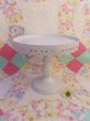 画像1: Metal Cake Stand White (1)