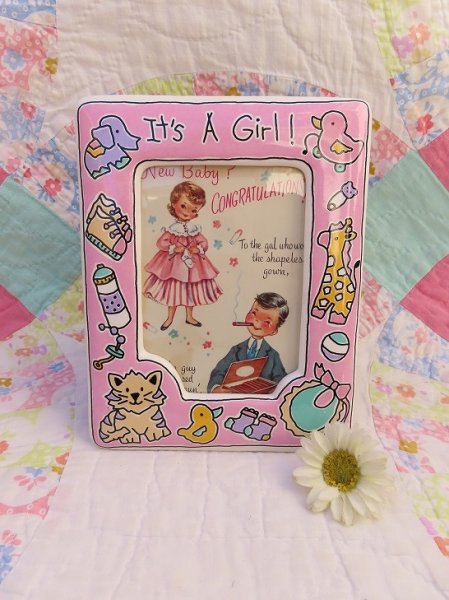 画像1: It’s a Girl! Photo Frame (1)