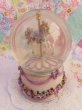 画像3: Romantic Snowdome Carousel Music Box (3)