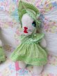 画像5: Green Gingham Dress Bunnies  (5)