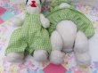 画像9: Green Gingham Dress Bunnies  (9)