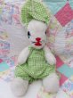 画像2: Green Gingham Dress Bunnies  (2)