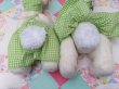 画像10: Green Gingham Dress Bunnies  (10)