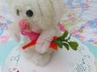 画像8: Chenille Bunny White (8)