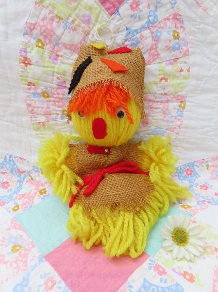 画像1: Yarn Doll Funny Chick (1)
