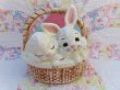 画像2: Ceramic Bunny Basket Jar (2)