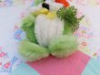 画像10: Chenille Easter Bunny Pair Magnet Green (10)