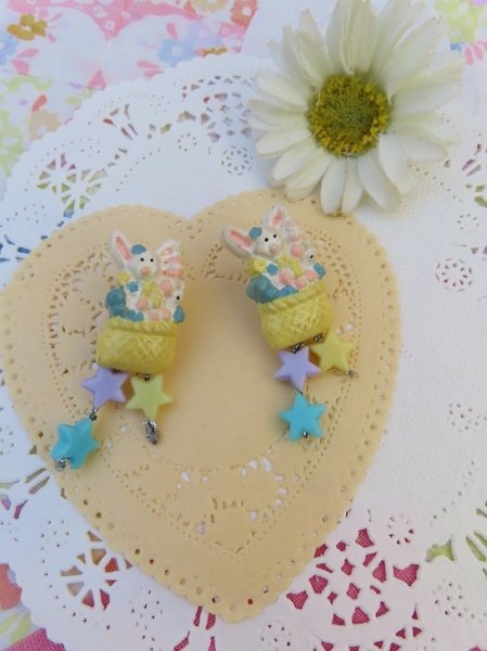 画像1: Bunny&Star Pierced (1)