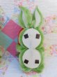 画像4: Chenille Easter Bunny Pair Magnet Green (4)