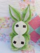 画像5: Chenille Easter Bunny Pair Magnet Green (5)