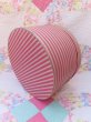 画像5: Pink×White Stripe Hat Box (5)