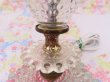 画像10: Clear Glass Hobnail Lamp (10)