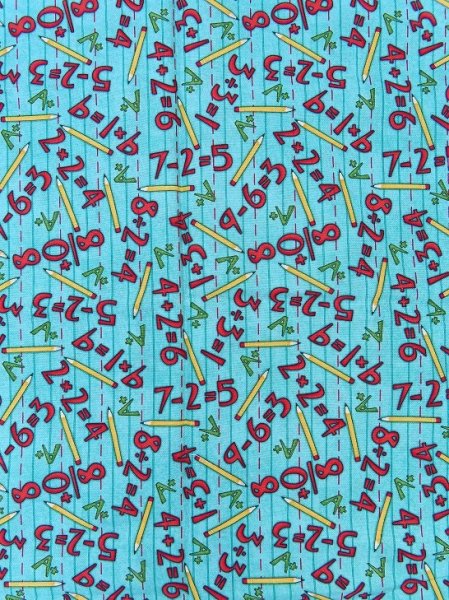 画像1: Math Print Green (1)