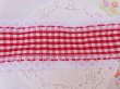 画像2: Gingham Red Thick Ribbon (2)