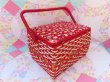 画像5: Corduroy Flower Sewing Box (5)
